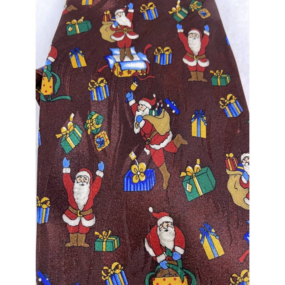 Keith Daniels Santa Clause Christmas Tie 56" Holiday